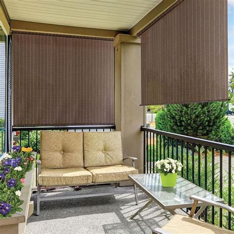 Outdoor roller shades lowes - Maybe you have a deck or patio you want to shade from the sun or shield from the neighbors. That’s why we offer outdoor bamboo shades and outdoor roller shades. …